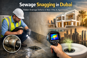 Sewage Snagging in Dubai: Hidden Drainage Defects in Villas