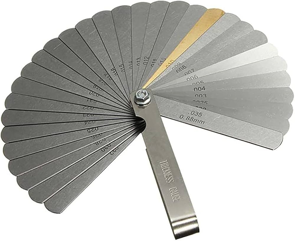Feeler / Gap Gauge Set used by Property Inspection Dubai certified engineers