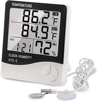 Thermo-hygrometer measuring indoor temperature and humidity