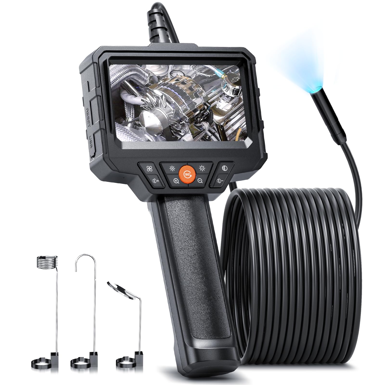 Borescope camera used for riser and concealed cavity inspection